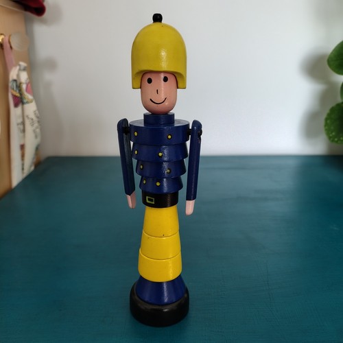 Vintage wooden stacking figure - stacking,