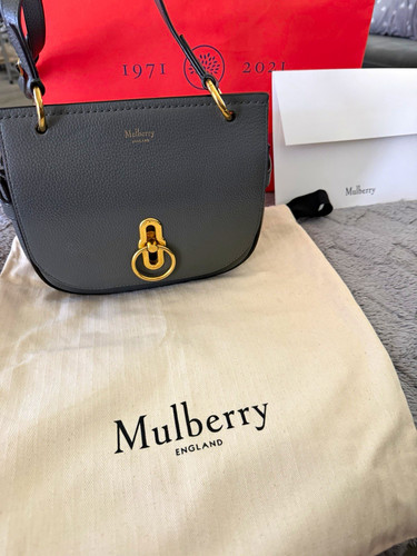 Mulberry amberley small grey - small,