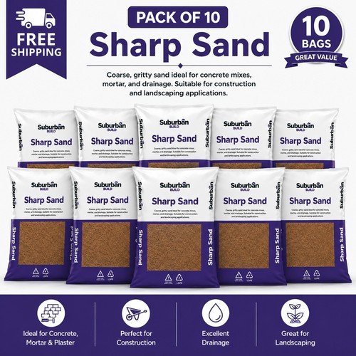 Sharp sand pack - of, bulk