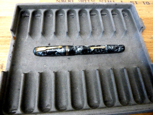 Vintage unique lever pen - lever, /