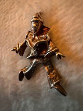  1960s Solid Silver Charm of a Clown (Scary) leaping around a perfect Model