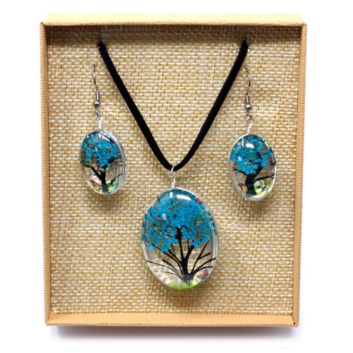 Real flowers pressed glass - real,