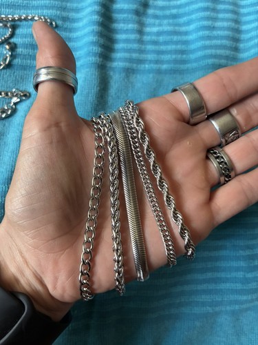 Stainless steel bracelet - stainless,