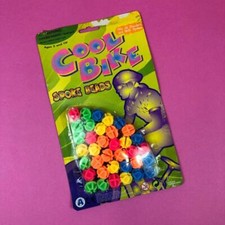 Rare Vintage BMX Bike Neon Spokey Dokeys Spoke Beads Cycling Accessory 1980s