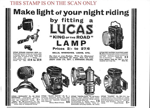 1930s advert lucas range - lucas, of