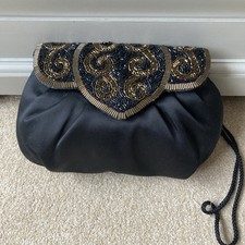 Next Black Evening Bag Sequin Decoration