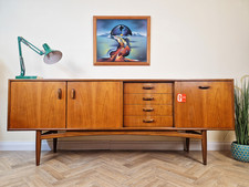 VB Wilkins G Plan Brasillia Vintage Mid Century Golden Teak Sideboard Credenza