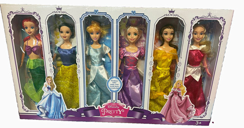Disney princess 6pc fashion - princess,
