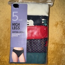 M&S  5 Pack Cotton Lycra High