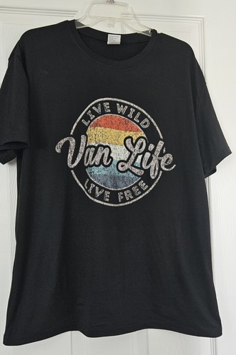 Van life shirt black - t, size