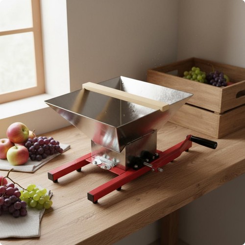 Manual fruit crusher assembly - manual,