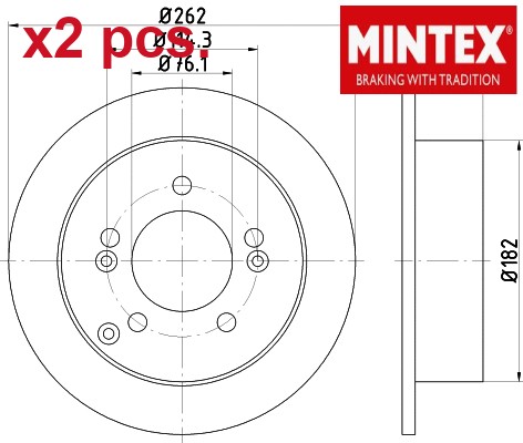 Pcs rear brake - pcs,