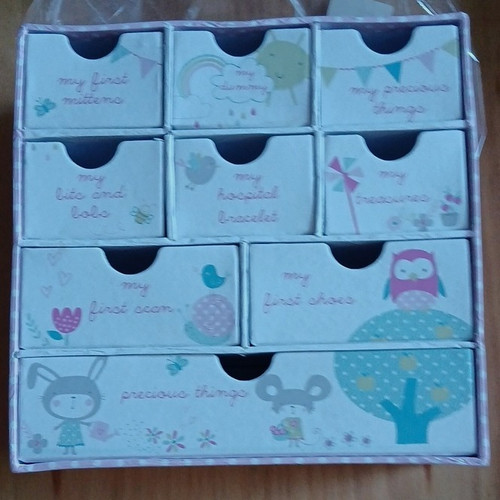 Baby keepsake storage box - keepsake,