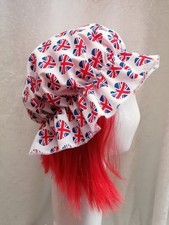 Heart Design Union Jack Flag Hat Mop Cap 80th VE Day Celebrations Eurovision UK