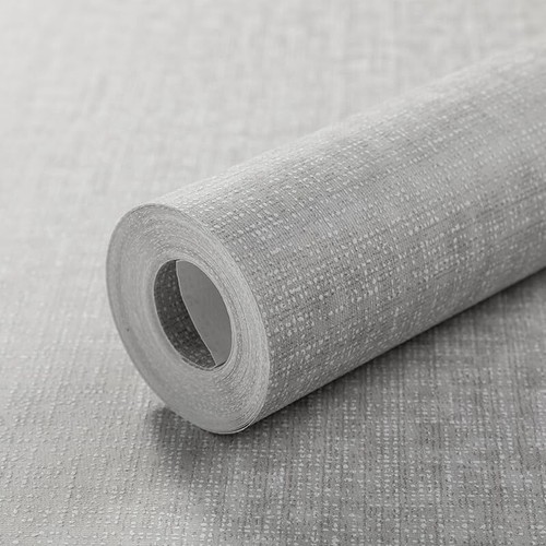 Grey linen effect wallpaper - linen,