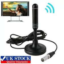 UK Best Portable TV Antenna Indoor Outdoor Digital HD Freeview Aerial Ariel New