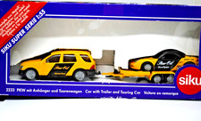 SIKU 2233 MERCEDES BENZ ML320 w/ TRAILER & PORSCHE BOXSTER Racing STAR OIL Car 