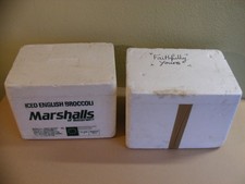 POLYSTYRENE COOL BOXES x2