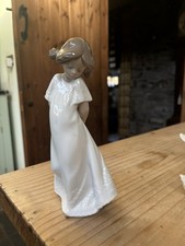 NAO So Shy Girl Porcelain Figurine Hand Made By Lladro