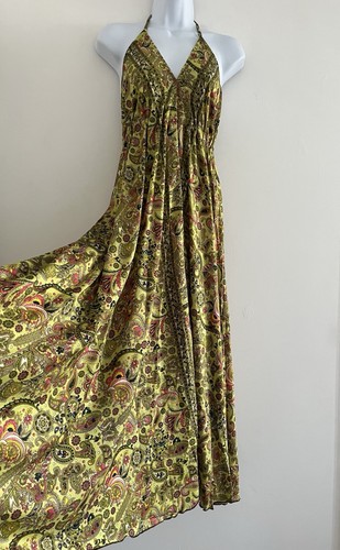 Bohemian dress silk hippie - bohemian,