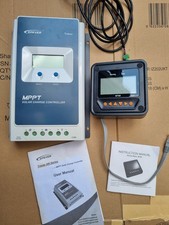 Epever MPPT solar charge controller with MT50 monitor and temperature sensor