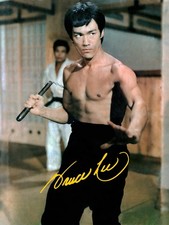 Bruce lee signed autograph 6x4 - lee,