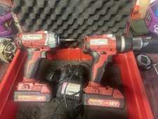 Workzone Titanium 18V Li-Ion Drill & Impact Driver kit Like Milwaukee Tool Case