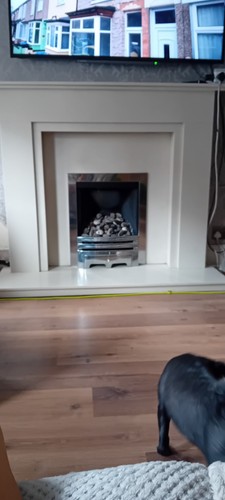 Marble hearth gas - marble, fire
