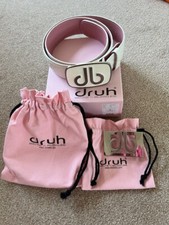 Golf Druh Belts White Leather