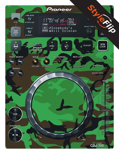 Pioneer cdj 350 skin - pioneer, camo