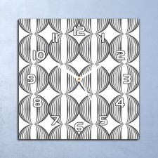 Glass Clock 30x30 Wall Kitchen