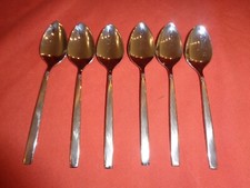 Vintage ONEIDA Stainless  Flatware Melissa Cutlery Tea Coffee Spoon X 6  11.2cm