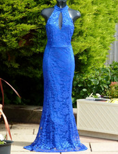 LIPSY Blue Sequin Lace Maxi