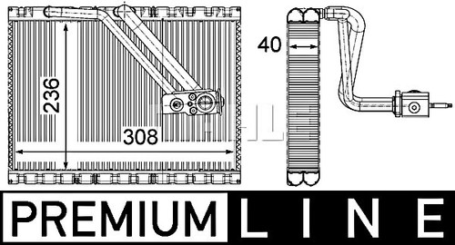 Evaporator mahle fits - ac,