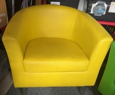 Tub/Bucket Chair in PVC Yellow