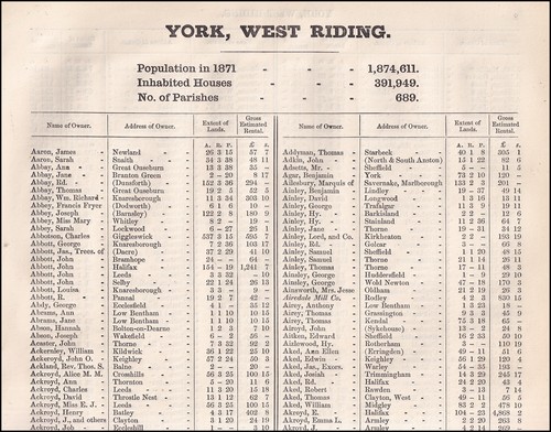 1873 yorkshire west riding - yorkshire,,