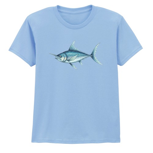 Cartoon swordfish kids shirt - swordfish, t-shirt