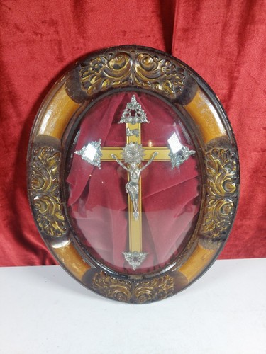 Antique crucifix under - antique, domed