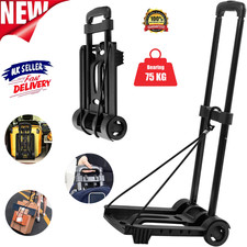 75KG Heavy Duty Folding Lightweight Hand Sack Trolley Cart Wheel Truck Barrow uk