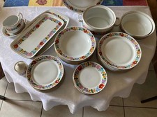 32-piece dinnerware set, porcelain, Kalocsai handpainted