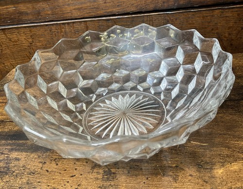 Vintage fostoria cube glass - cube, 8