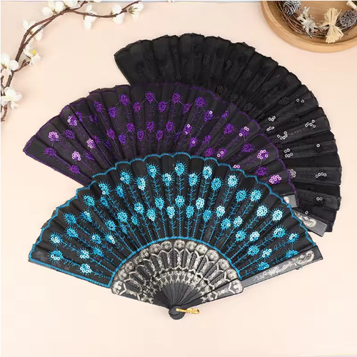 Spanish lace silk folding hand - lace,