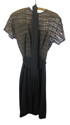 Fancy vtg womens 1940 black - fancy, 1940's