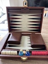 Mini Magnetic Travel Backgammon set VTG 1992 Pavilion Toys R Us