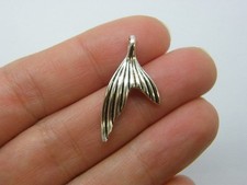 10 Mermaid fish tail pendants