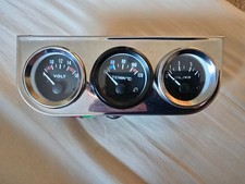 TRIPLE GUAGE SET UNIVERSAL CAR OIL WATER & TEMP
