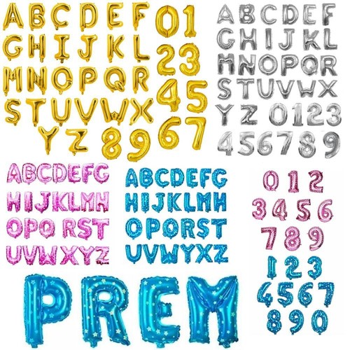 Foil balloons letters - foil,