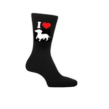 I Love Dachshund dog Socks, Dachshunds Dogs Owners Socks Novelty Gift
