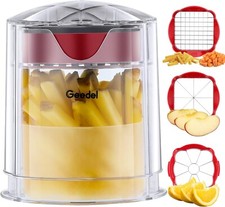 Potato Chipper Chip Cutter, Fast Cutting French Fry Cutter, Fruit Cutter Wedger