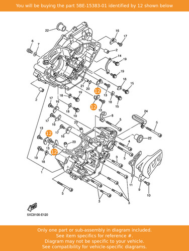 Yamaha plate bearing - plate,, cover